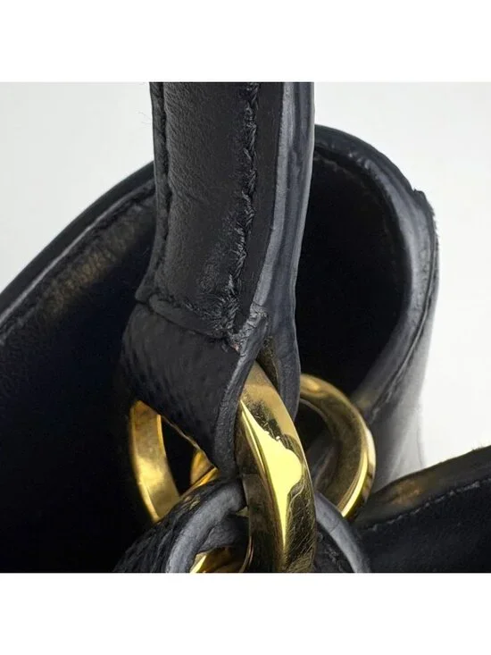 Prada Pannier Logo 2-Way Shoulder Bag Straw Beige Black - Picture 6 of 8